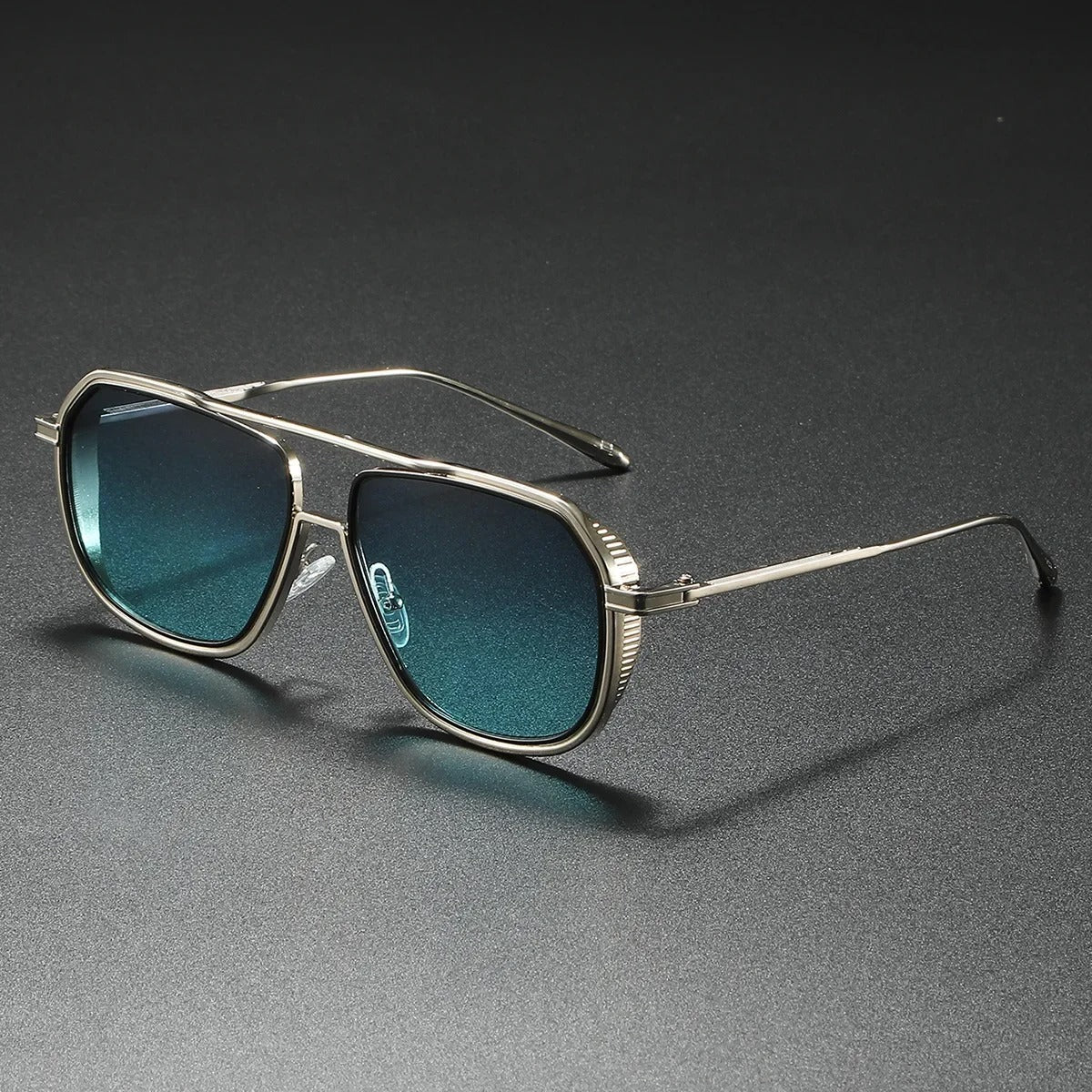 Cruze LX Aviator Sunglasses - Square Design, Lightweight Alloy