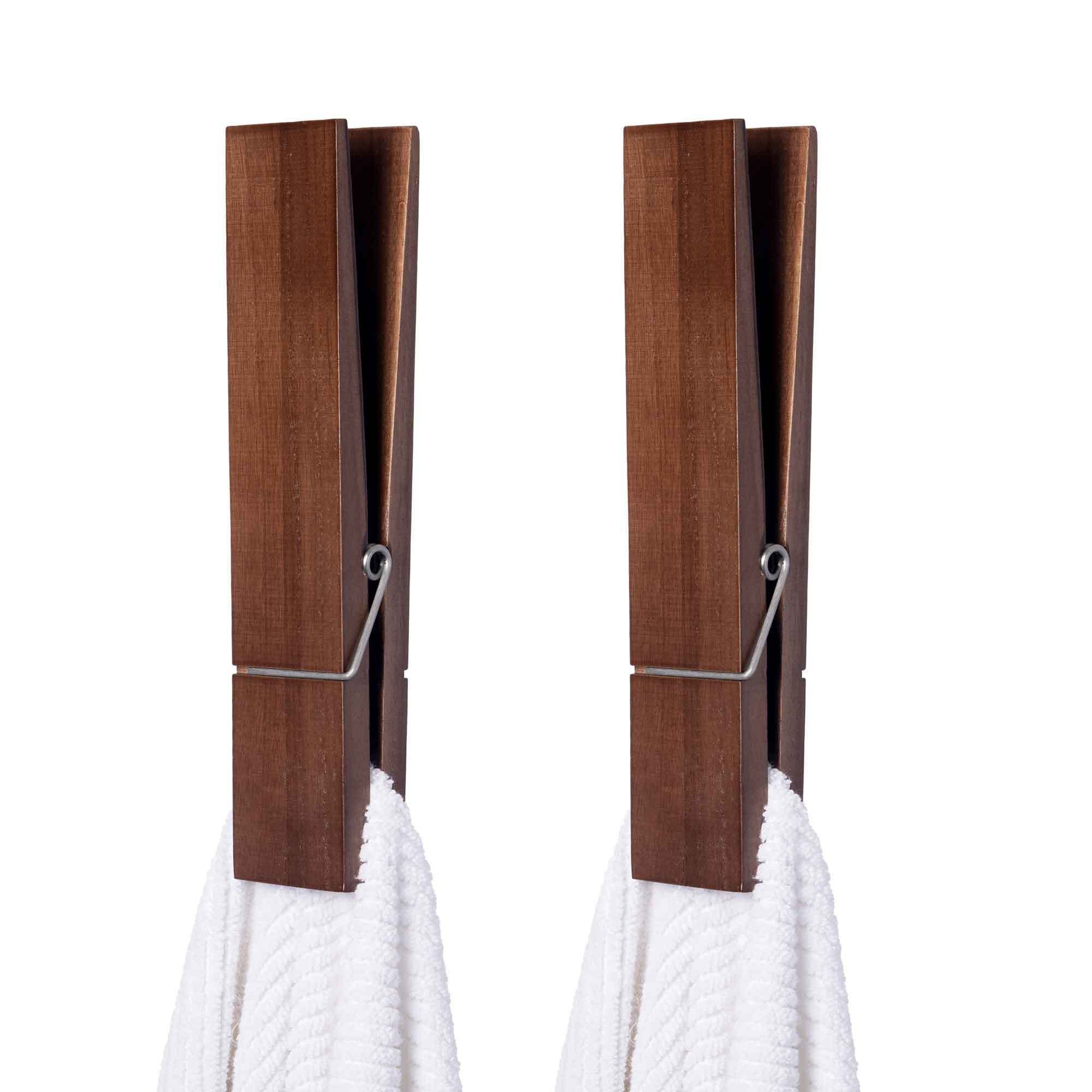 Natura Wooden Towel Holder - Multi-Purpose Bathroom & Kitchen