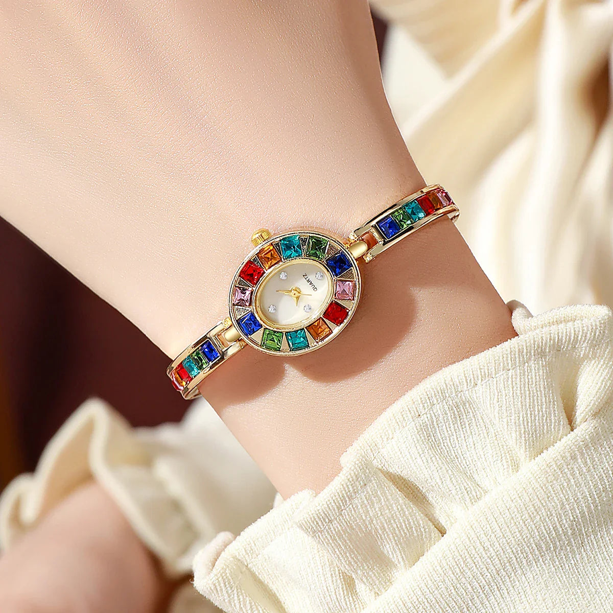 Lunara Women's Gemstone Bracelet Watch