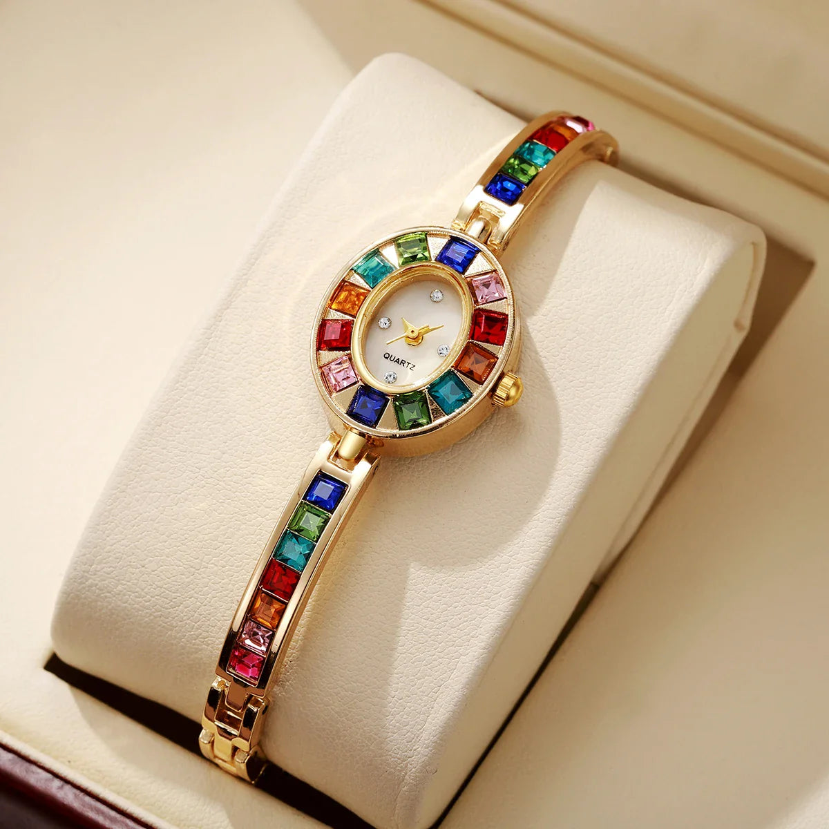 Lunara Women's Gemstone Bracelet Watch