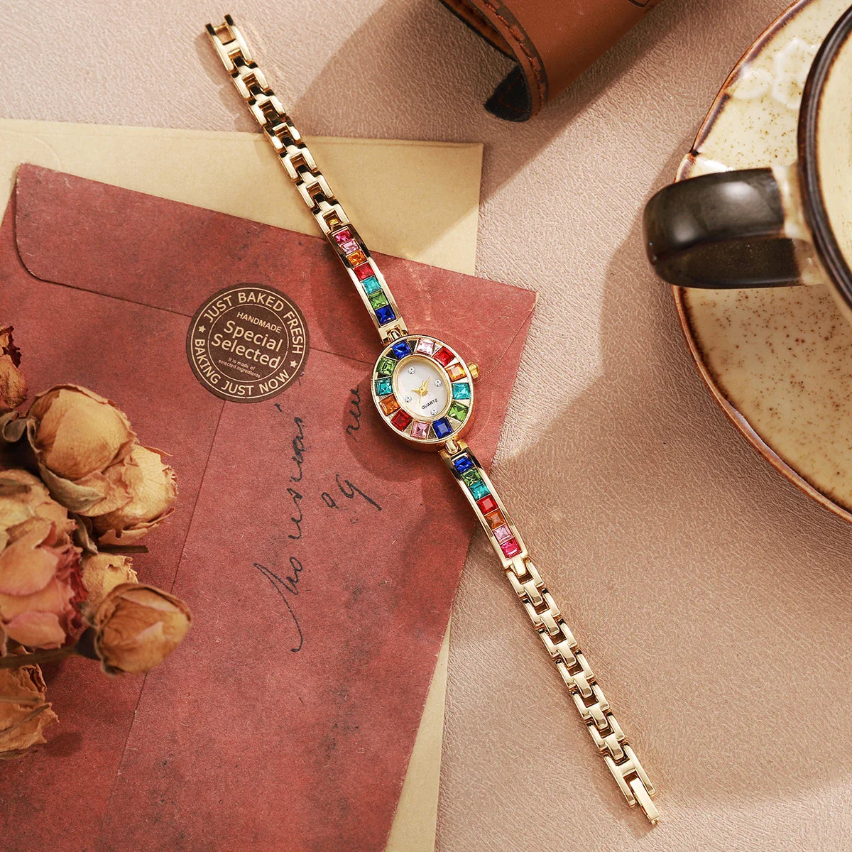 Lunara Women's Gemstone Bracelet Watch