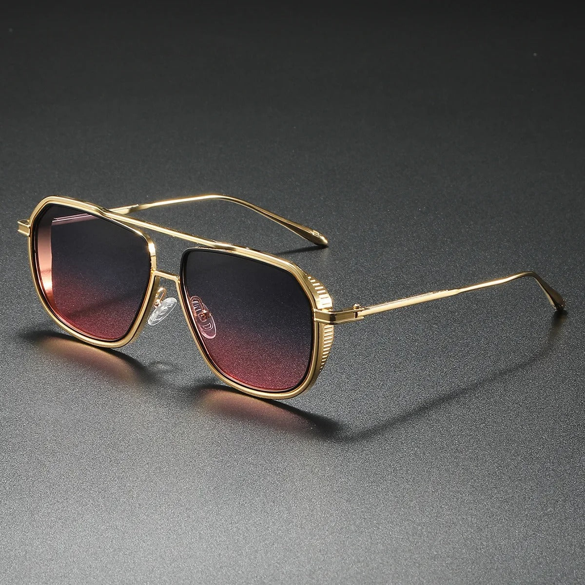 Cruze LX Aviator Sunglasses - Square Design, Lightweight Alloy